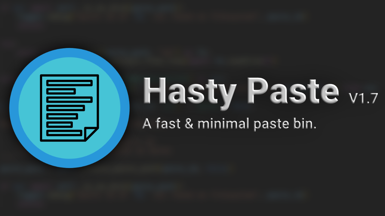 Cover image for: 'Setup Hasty Paste 1.7'